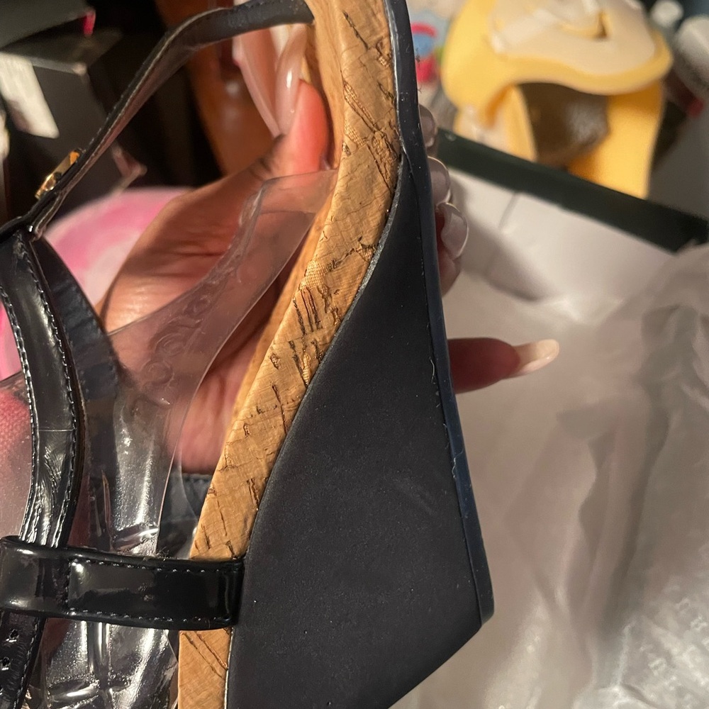 Ralph Lauren wedge  retta sandals navy - Picture 3 of 6